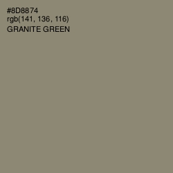 #8D8874 - Granite Green Color Image